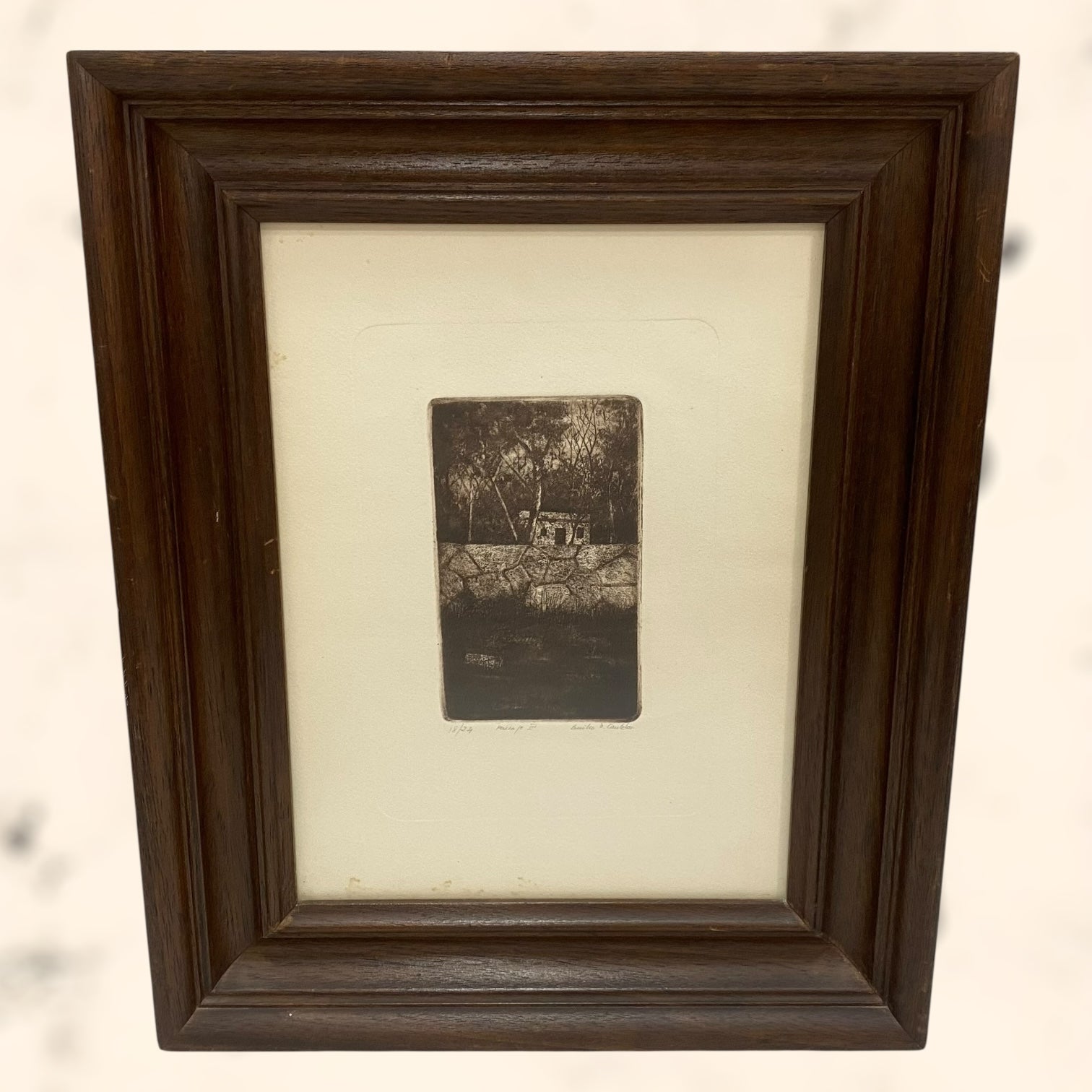 Grabado de Emilio D. Castelar firmado y numerado a lápiz