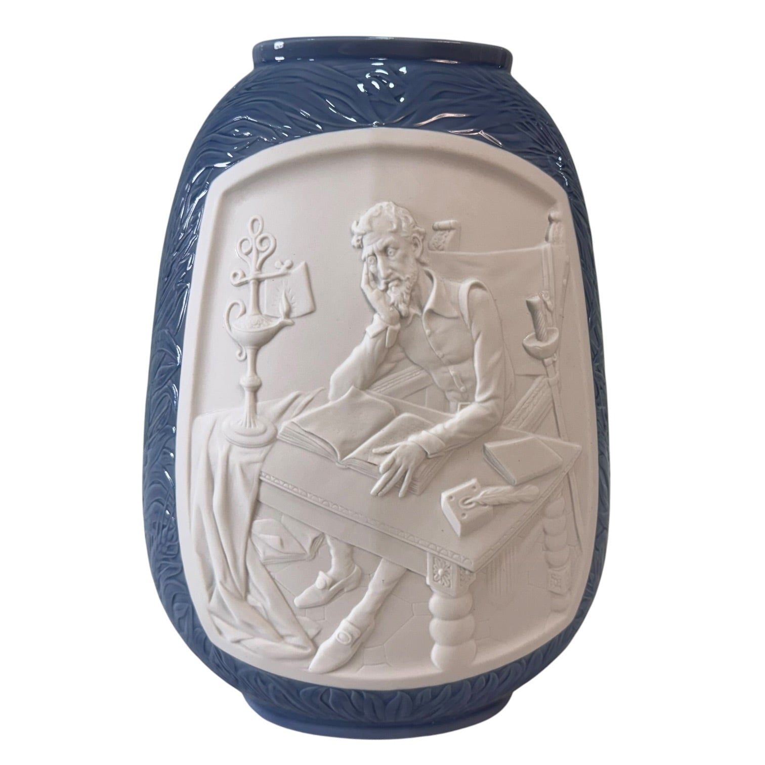 Jarrón Oval Don Quijote de porcelana Lladró