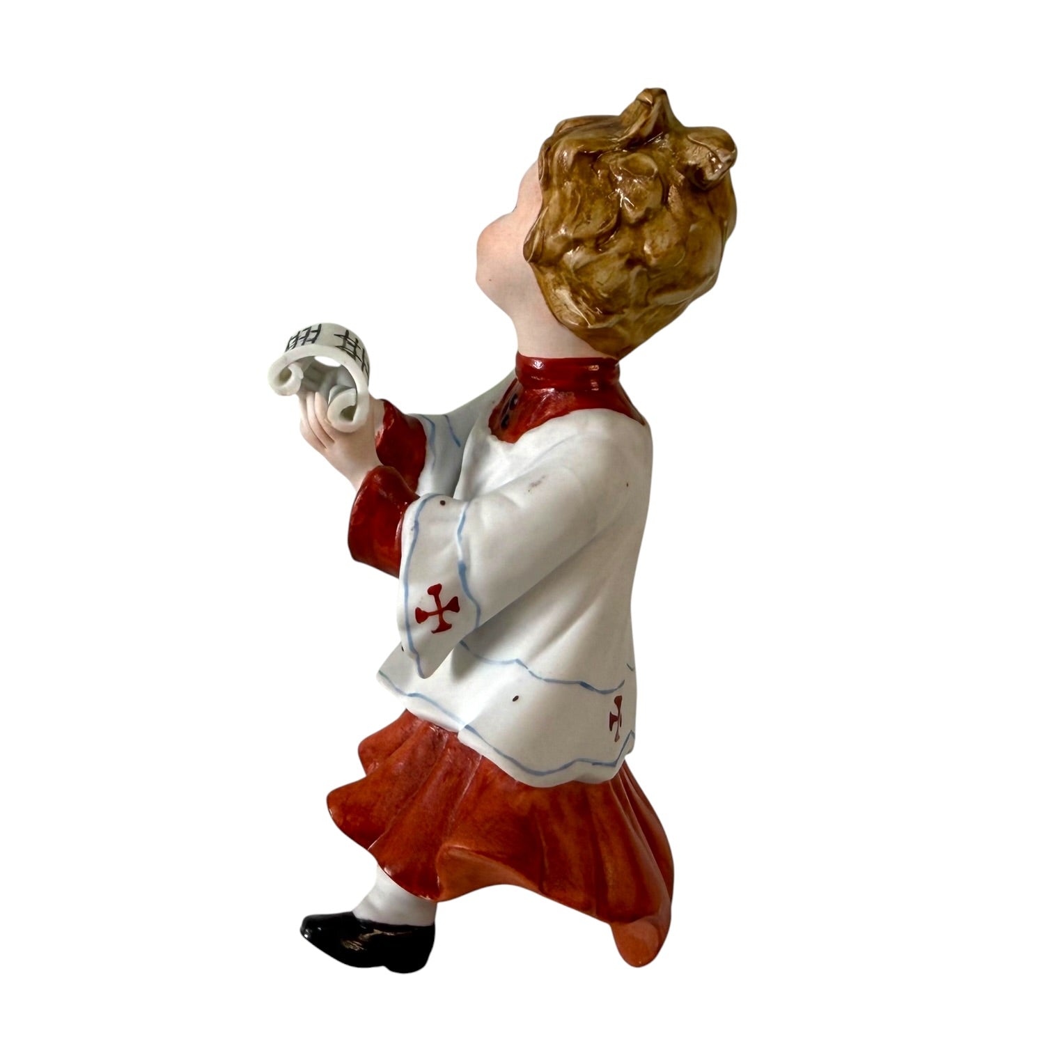 Vintage italienisches Capodimonte Porzellan Ministranten-Set