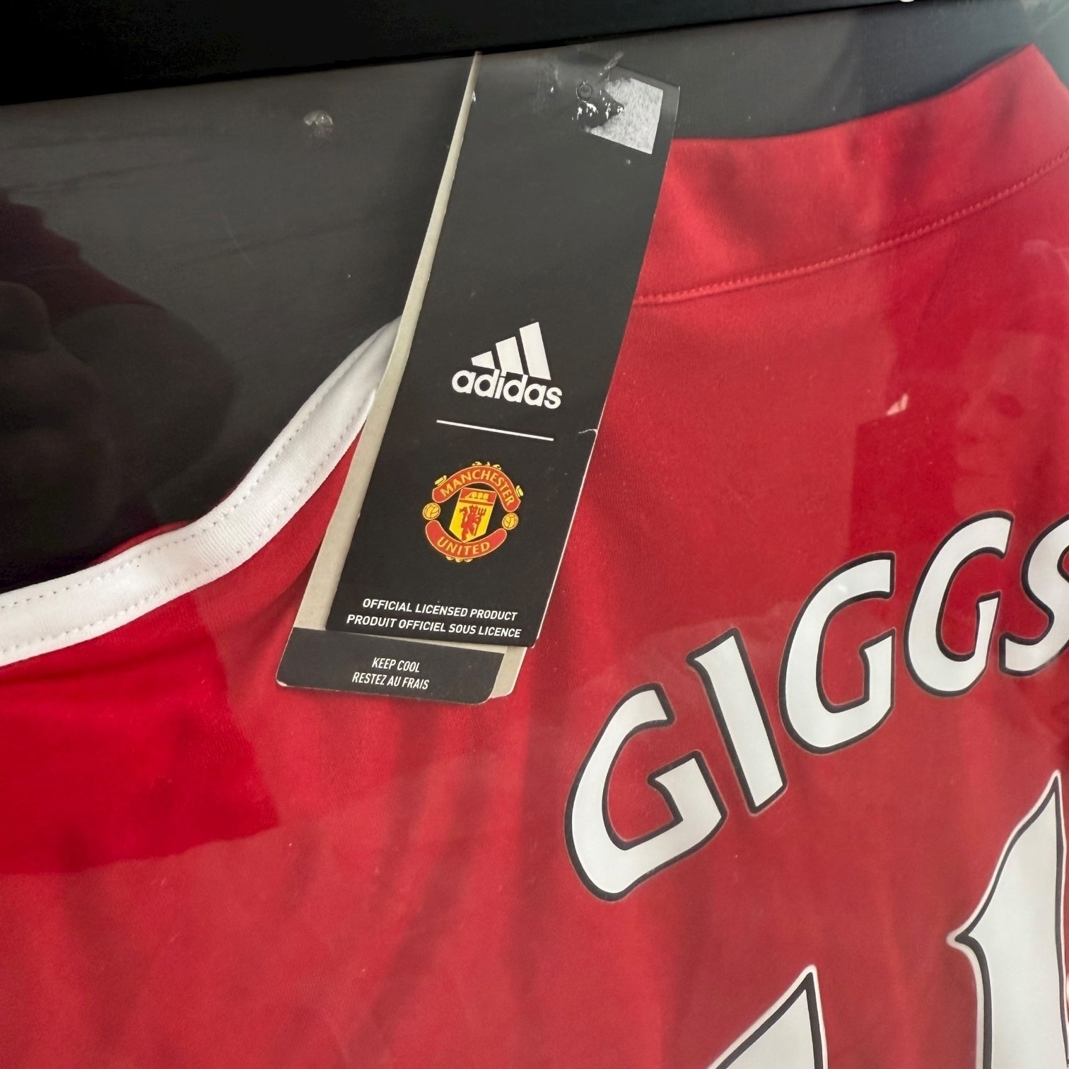 Camiseta del Manchester United con autógrafo de Ryan Giggs original certificado