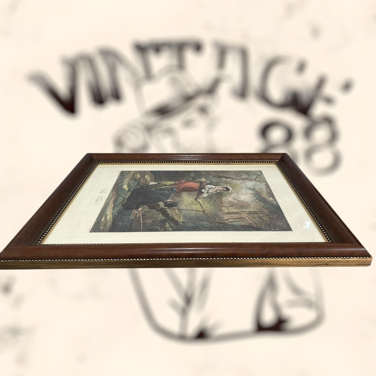 Grabado de la obra La Pêche de Edmond Rudaux