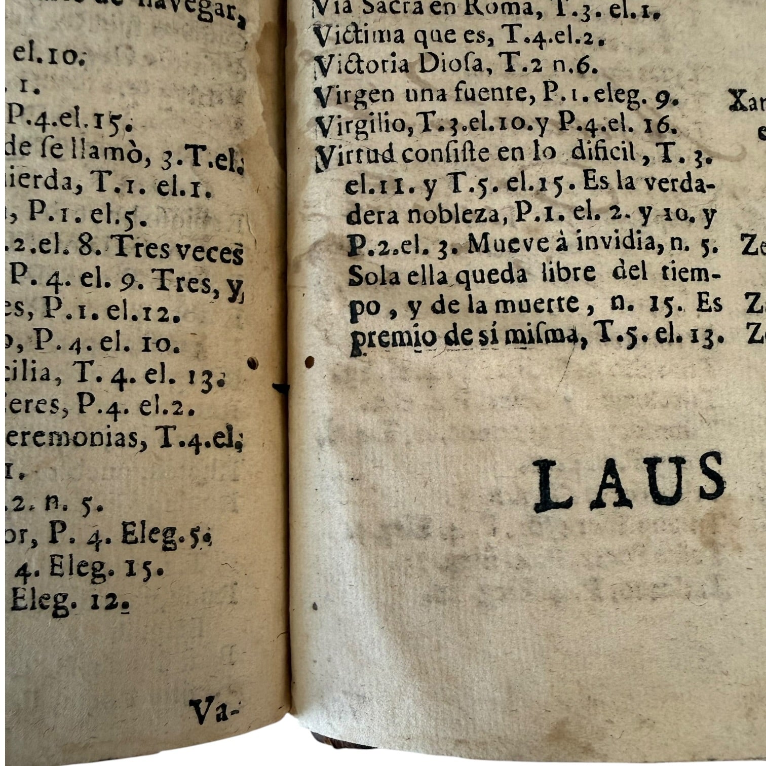 Libro Comento de P. Ovidio Nasón a los libros de Tristes y Ponto de 1733
