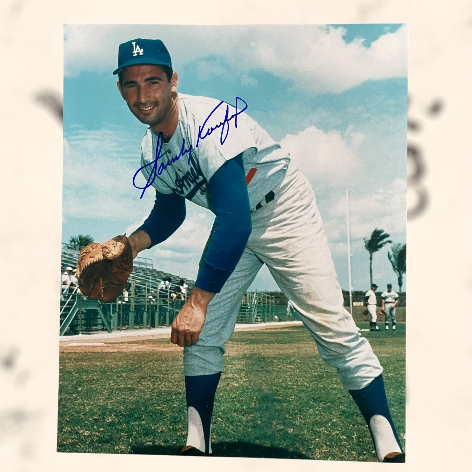 Fotografía de Sandy Koufax con autógrafo original certificado