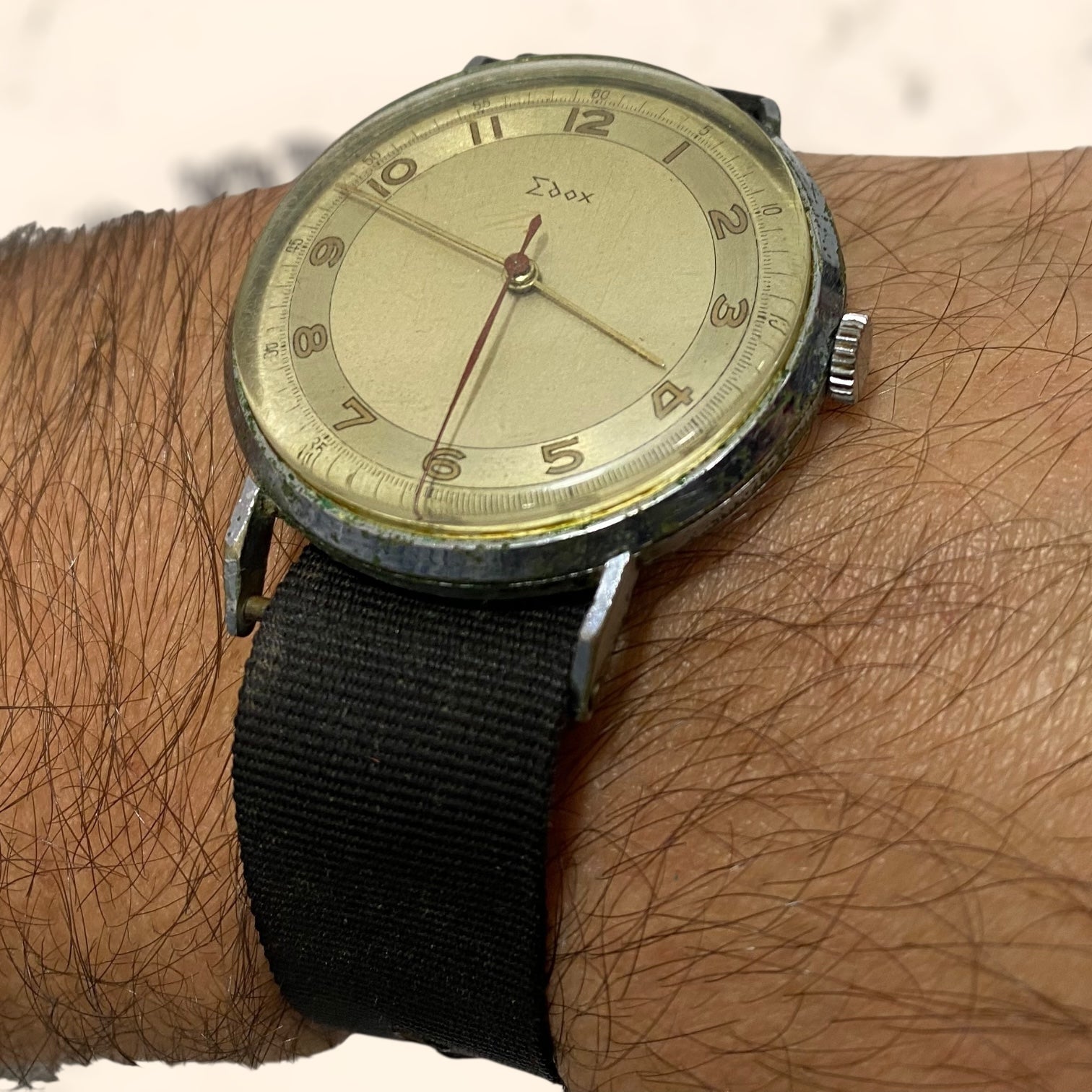 Reloj Edox Suizo de cuerda antiguo