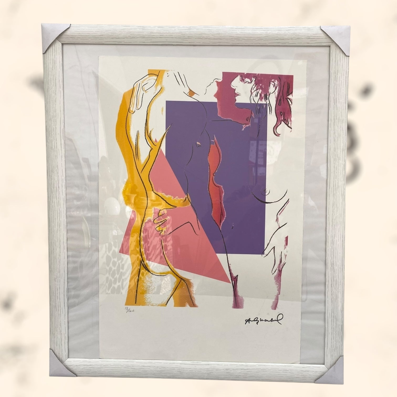 Litografía Love de Andy Warholl con certificado de autenticidad