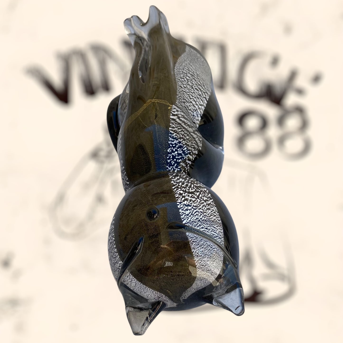 Gato de cristal de Murano de Vincenzo & Carlo Nason