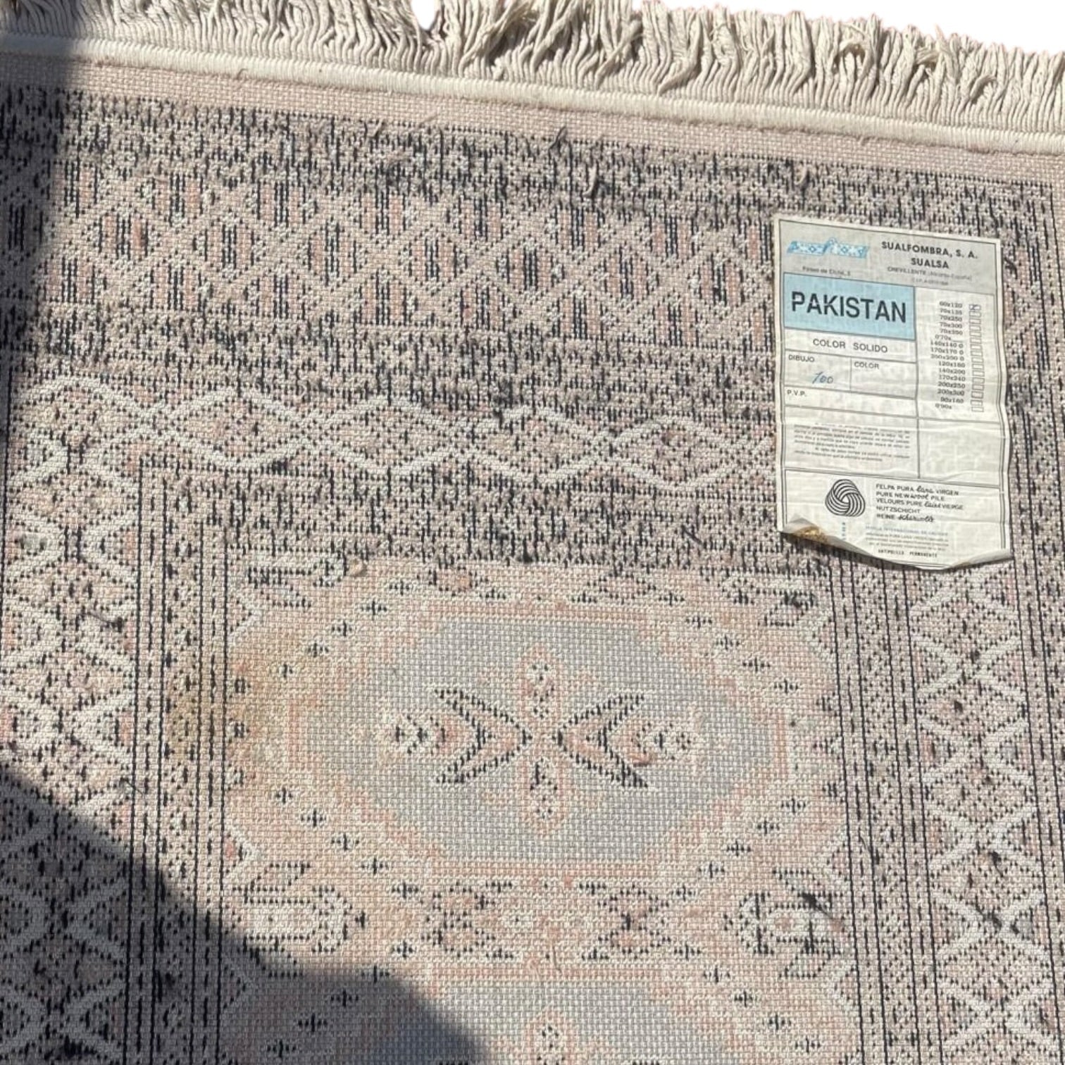 Pareja de alfombras estilo Pakistaní de pura lana virgen Sualsa