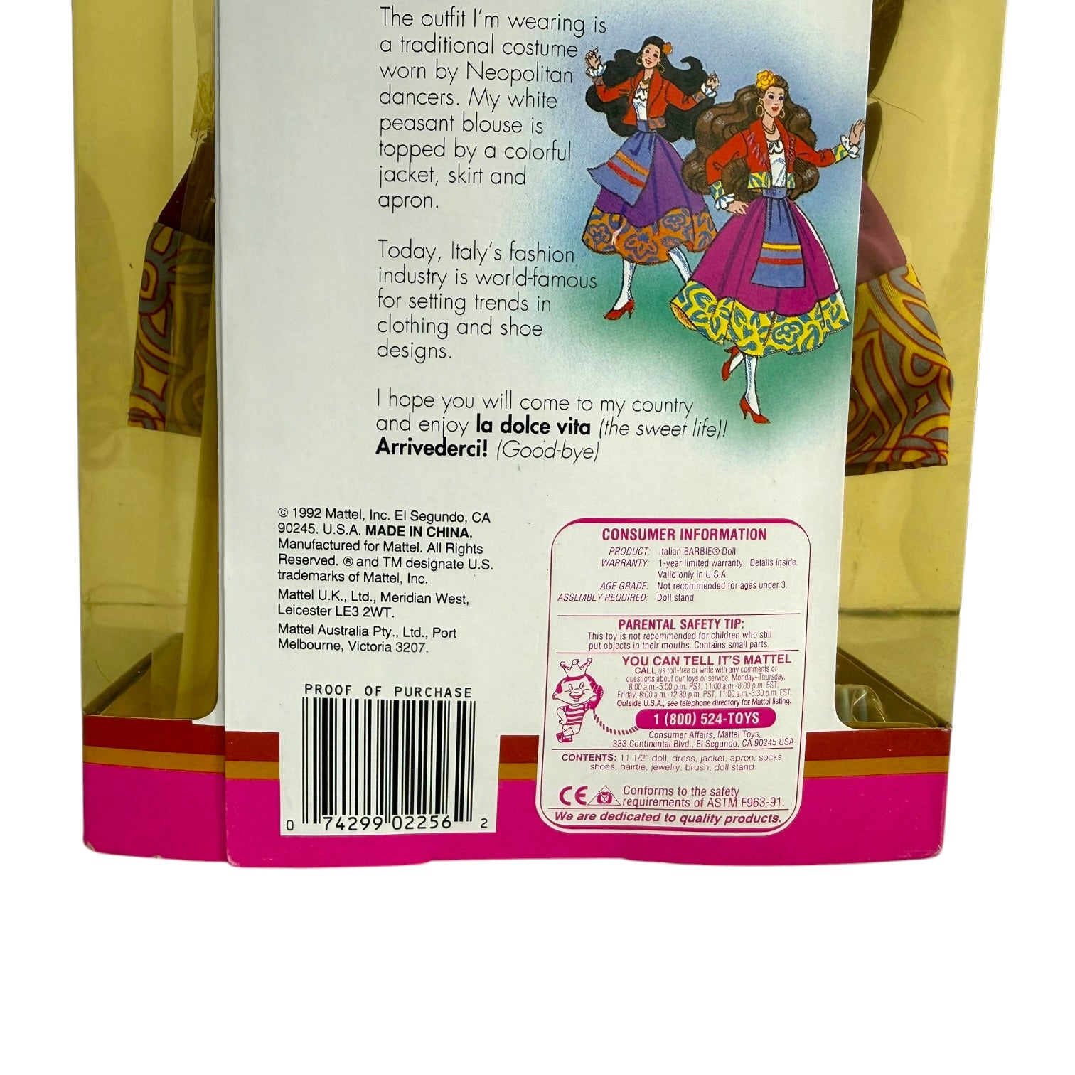 Barbie Italiana de la colección Dolls Of The World de 1992