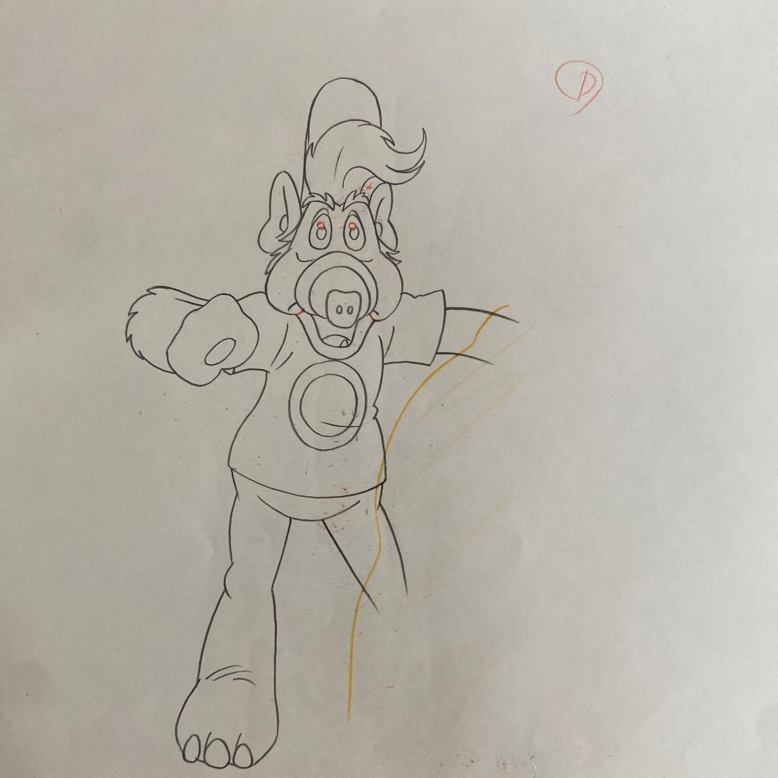 Célula original de la serie animada Alf de los años 80