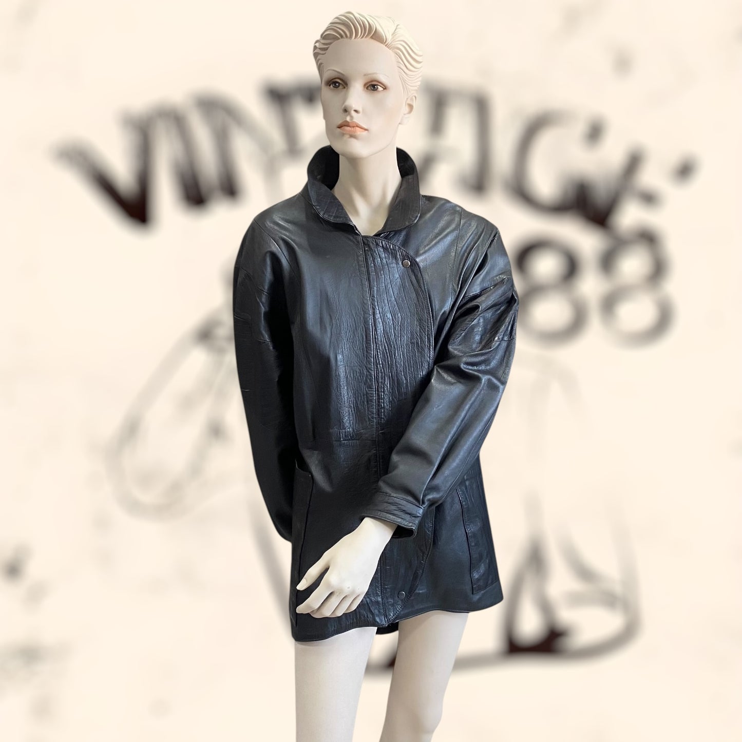 Chaqueta Yves Saint Laurent de cuero vintage