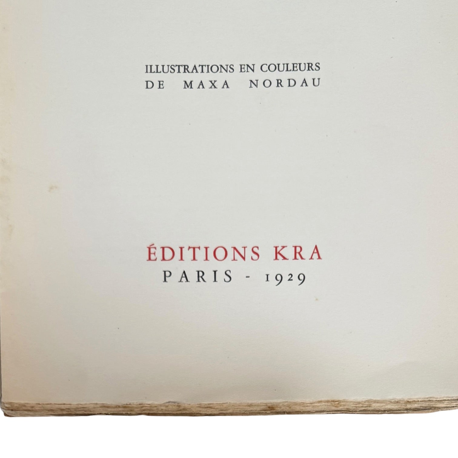 Libro Contes pour Maxa del año 1929