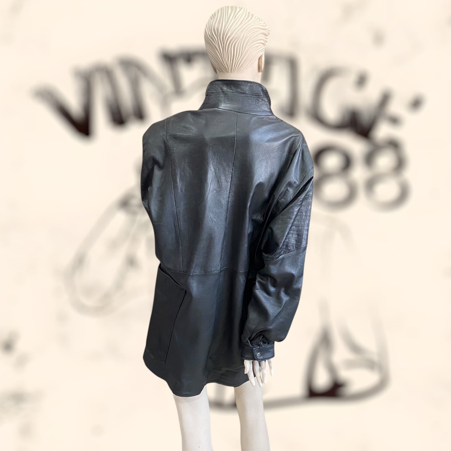 Chaqueta Yves Saint Laurent de cuero vintage