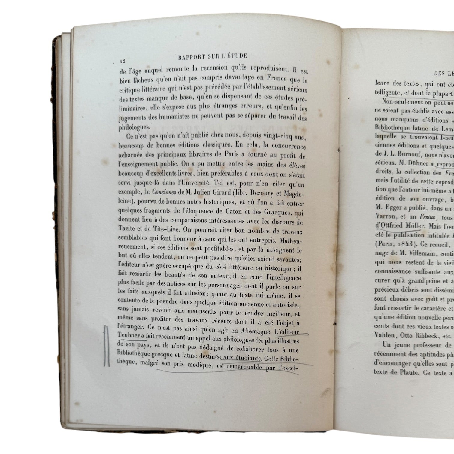Libro Recueil de Rapports Francés de 1868