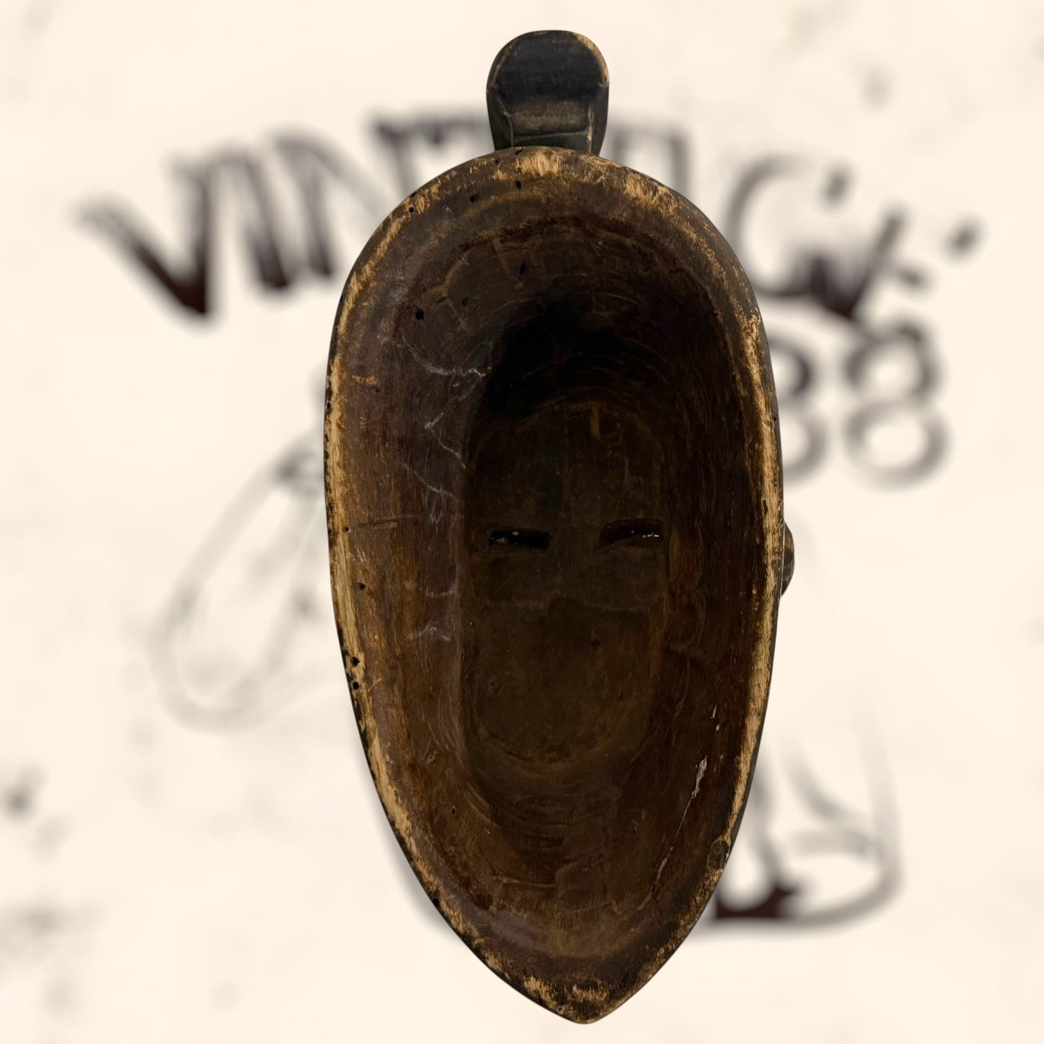 Máscara tribal Kifwebe Africana vintage