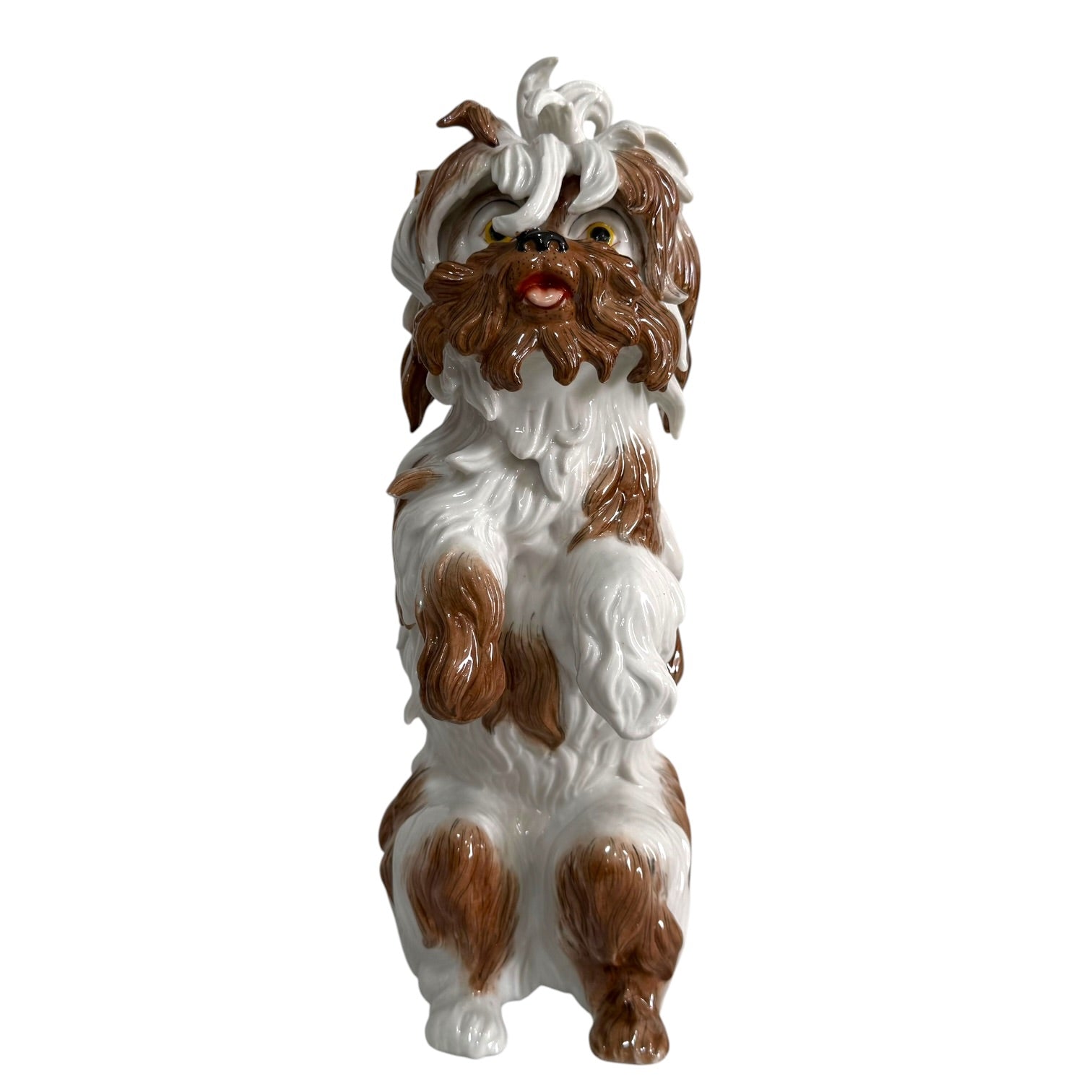 Figura perro Gos D’Atura Catalá de porcelana Algora de gran tamaño