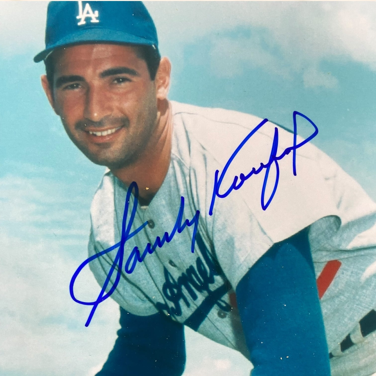 Fotografía de Sandy Koufax con autógrafo original certificado