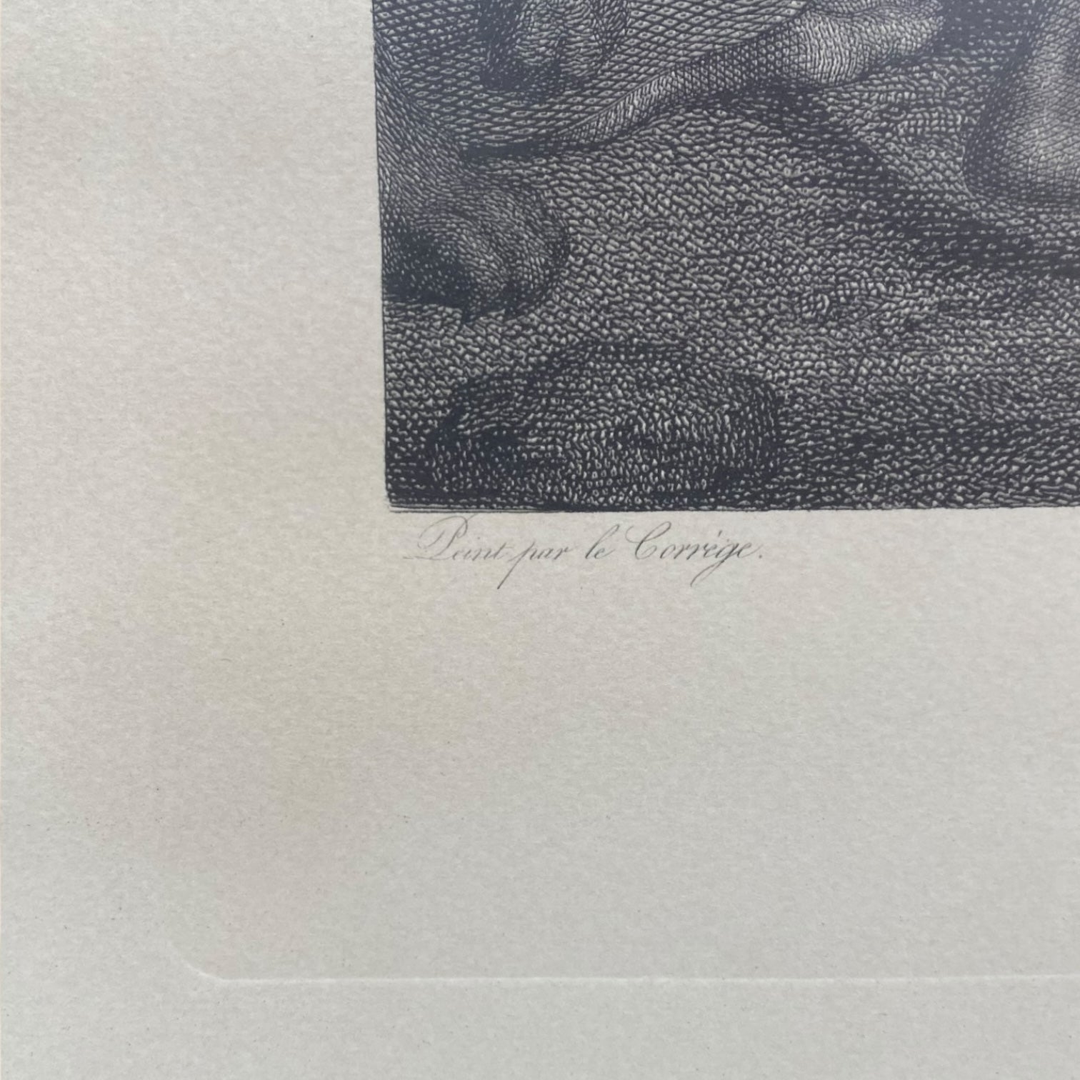 Grabado de la obra St. Jérome de Antonio Allegri (Correggio)