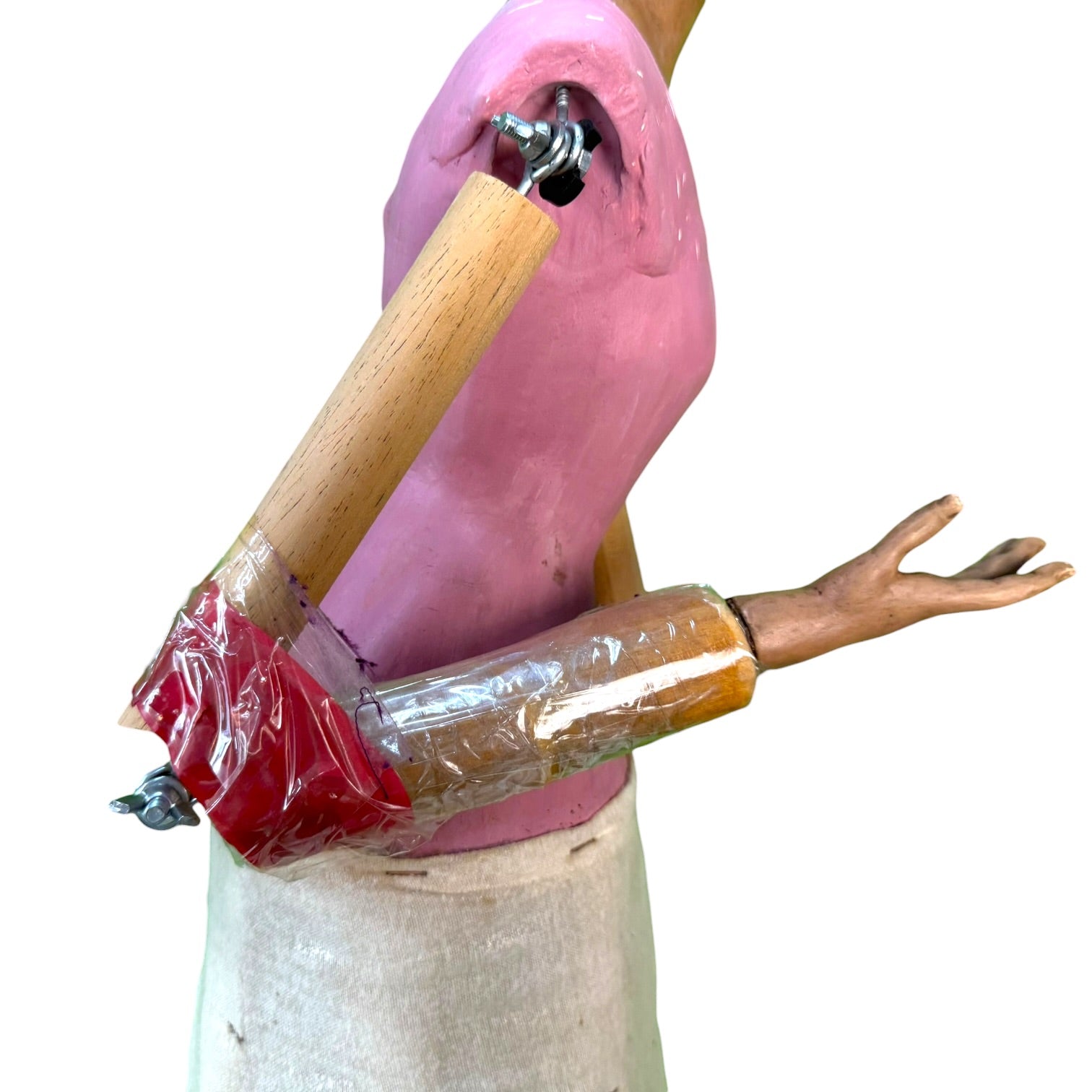 Virgen de vestir policromada de E. G. Francés de gran tamaño