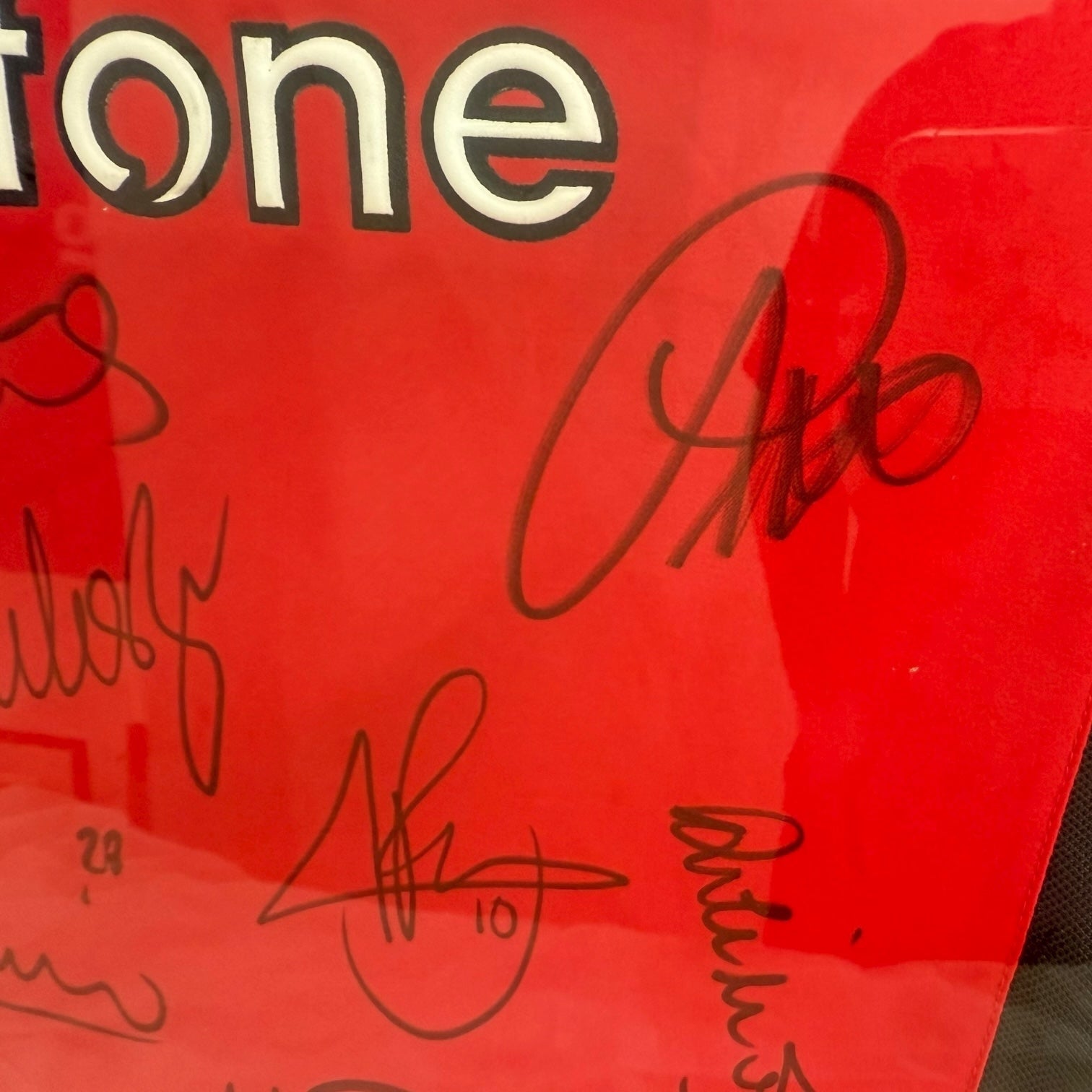 Camiseta del Manchester United con autógrafos de C. Ronaldo, Ferdinand, Van Nistelrooy, Giggs, Keane, Scholes, etc… originales certificados.