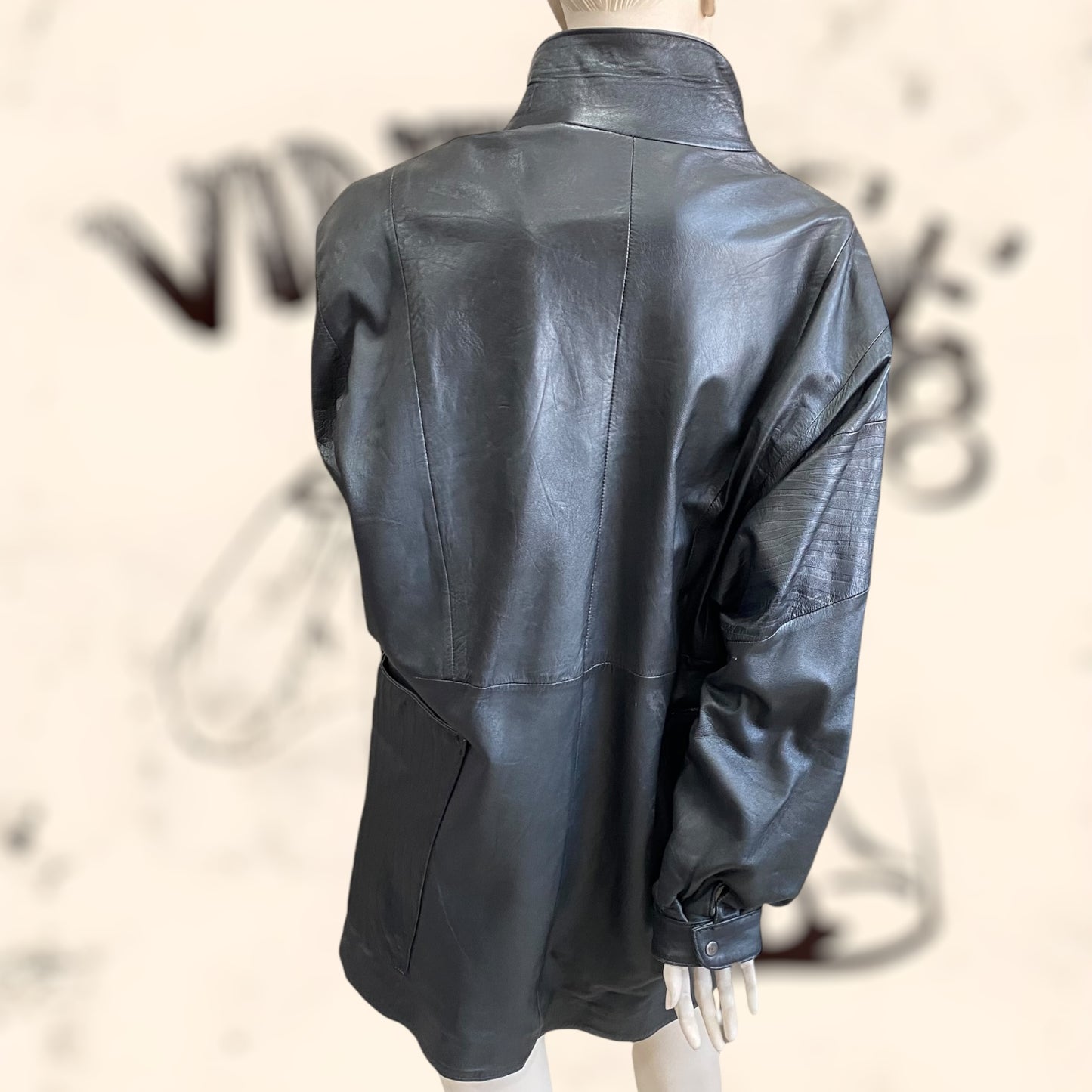 Chaqueta Yves Saint Laurent de cuero vintage