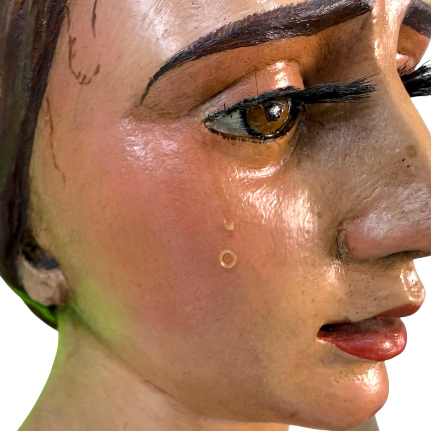 Virgen de vestir policromada de E. G. Francés de gran tamaño
